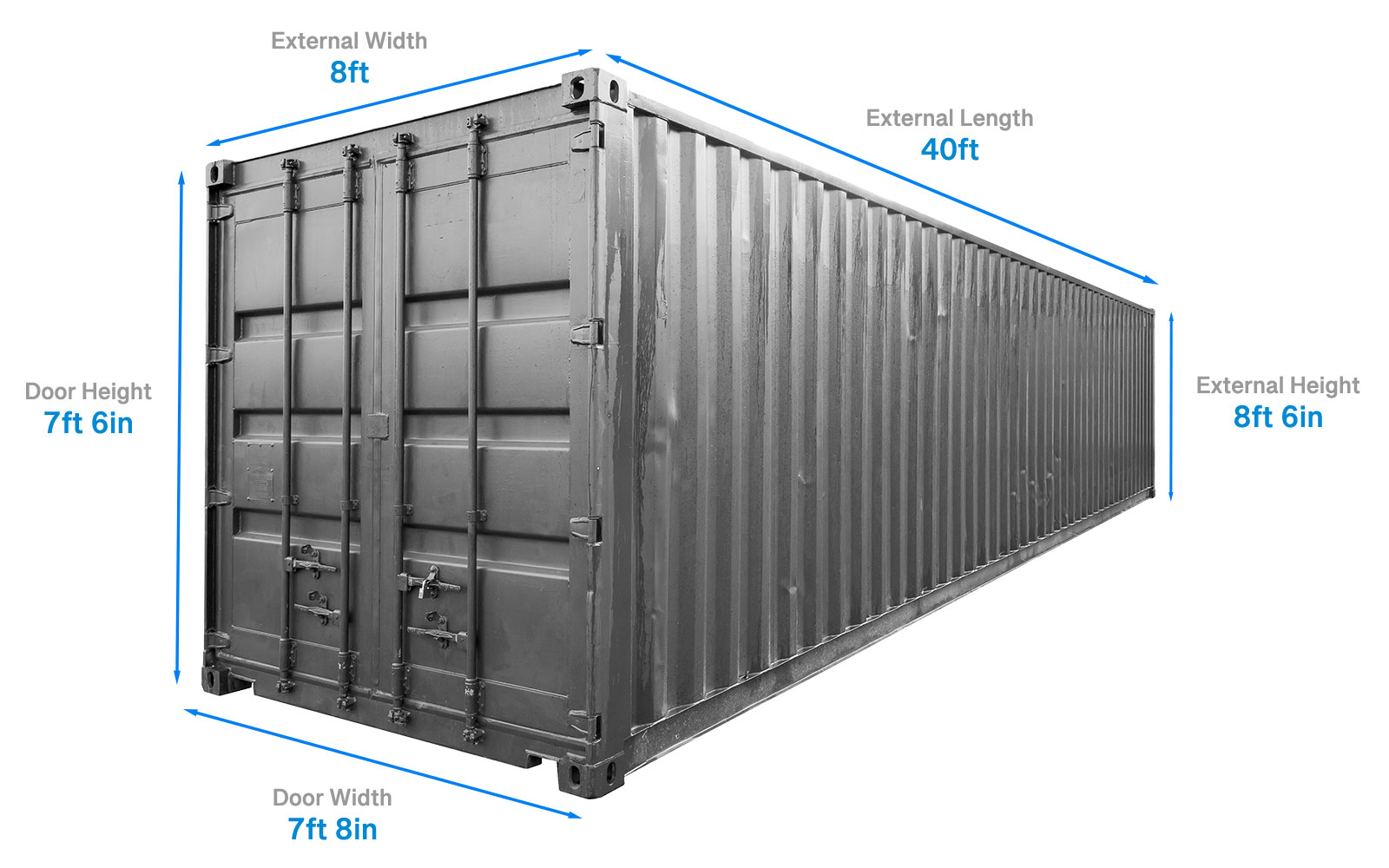 40ft Shipping Container Rental Dimensions